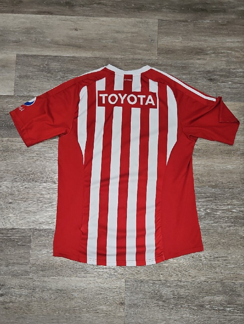 Adidas Chivas Red and White Striped Soccer Jersey Size XL - Picture 11 of 15